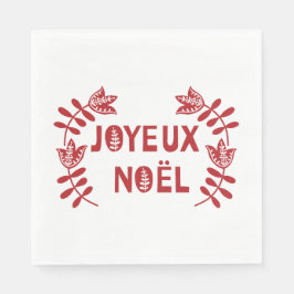 Guardanapo De Papel Joyeux Noel Paper Napkins