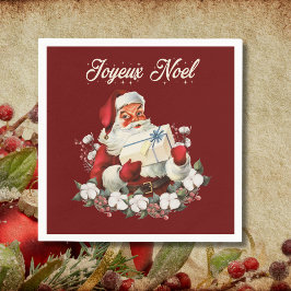 Guardanapo De Papel Joyeux Noel Red