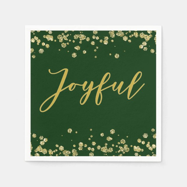 Guardanapo De Papel Joyful Holiday Paper Napkin (Frente)