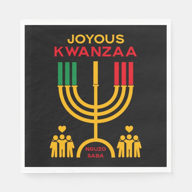 Guardanapo De Papel Joyous Kwanzaa (Frente)