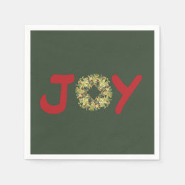 Guardanapo De Papel Joyous Light Hearted Wreath Christmas Napkin