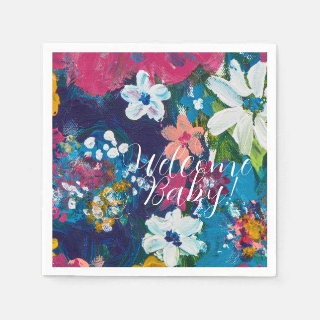 Guardanapo De Papel Jubilee Welcome Baby Paper (Frente)