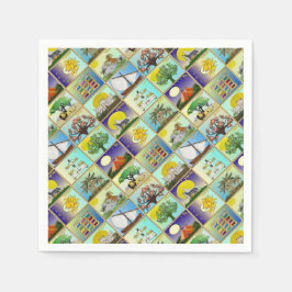 Guardanapo De Papel Judaica 12 Tribos De Arte De Israel Impressão