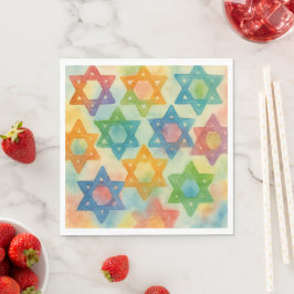 Guardanapo De Papel Judaica Gifs - Aprons Personalizáveis - Estrelas J