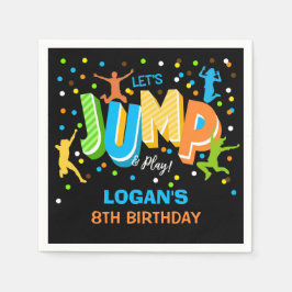 Guardanapo De Papel Jump Birthday Personalizou Napkins