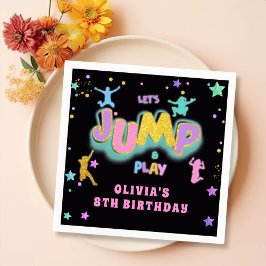 Guardanapo De Papel Jump Trampoline Jump Play Festa de aniversário