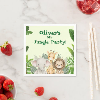 Guardanapo De Papel Jungle Party Custom Paper Napkins