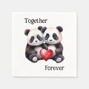 Guardanapo De Papel Juntos Panda Froever