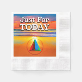 Guardanapo De Papel Just For Today Recovery Slogan Sunrise