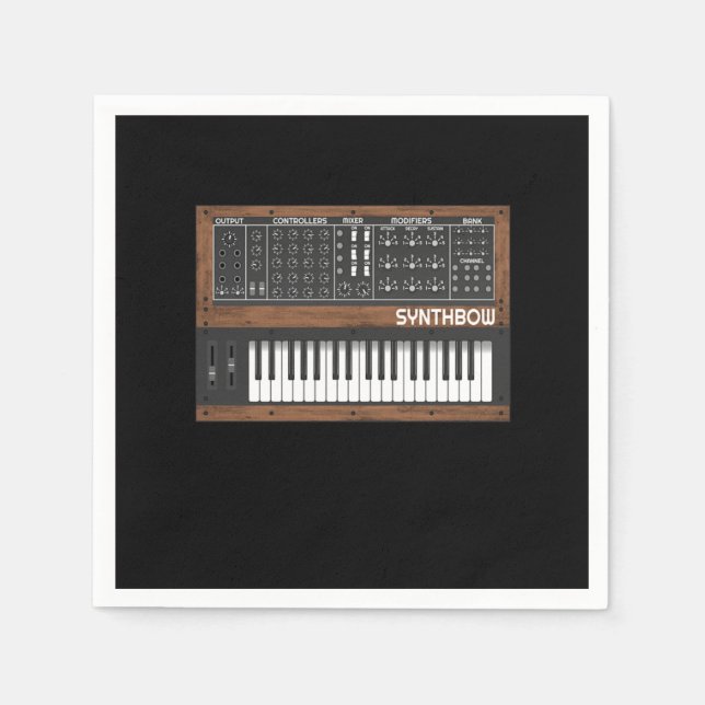 Guardanapo De Papel Just One More Funny Synthesizer Gift Synths Lover (Frente)