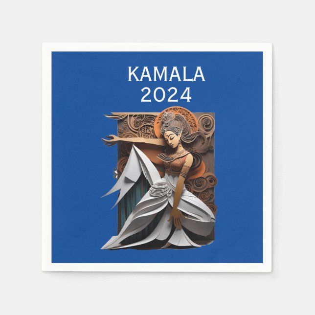 Guardanapo De Papel Kamala 2024 para o Presidente Thunder_Cove (Frente)