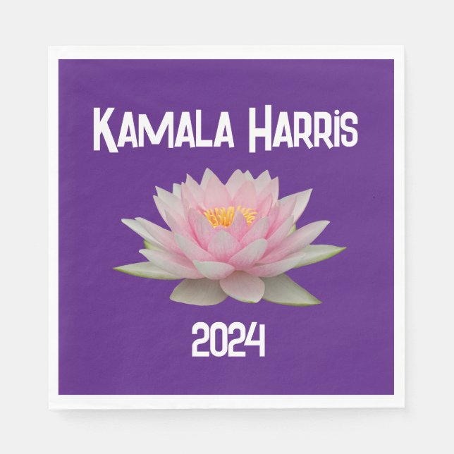 Guardanapo De Papel Kamala Harris Lotus 2024 (Frente)