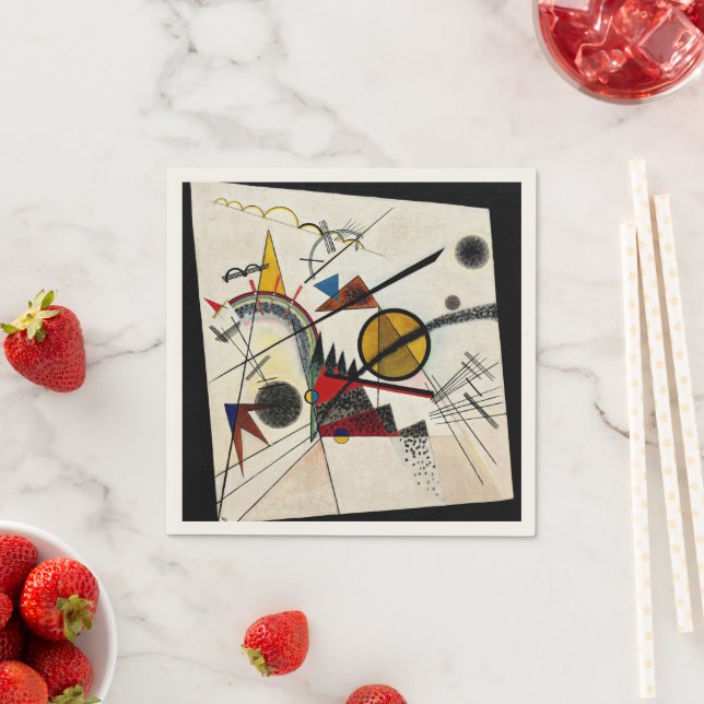 Guardanapo De Papel Kandinsky - No Preto (Insitu)