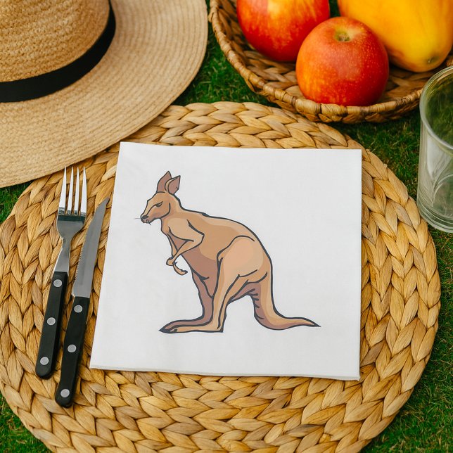 Guardanapo De Papel Kangaroo Australian Willife Napkins (Criador carregado)