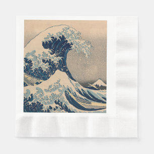 Guardanapo De Papel Katsushika Hokusai. A onda do Excelente de Kanagaw