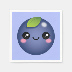 Guardanapo De Papel Kawaii Blueberry Napkins