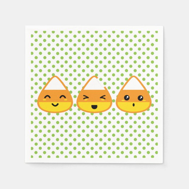 Guardanapo De Papel Kawaii Candy Corn Napkins (Frente)