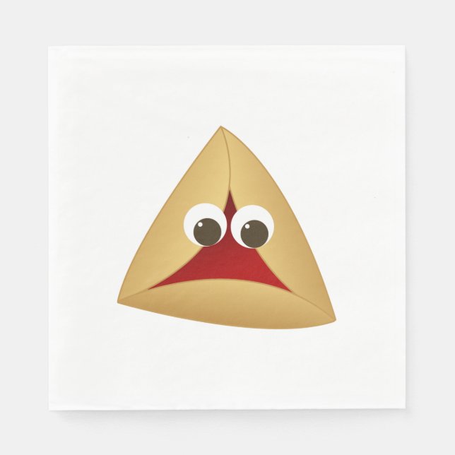Guardanapo De Papel Kawaii Cherry Hamentashen (Frente)
