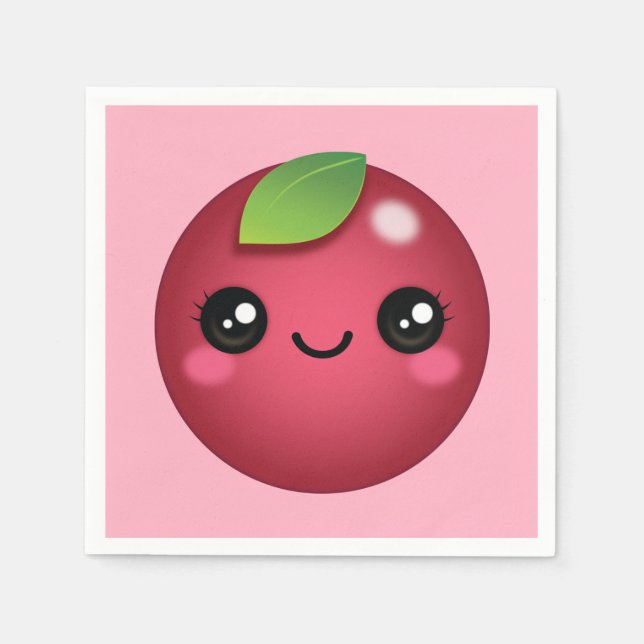 Guardanapo De Papel Kawaii Cranberry Napkins (Frente)