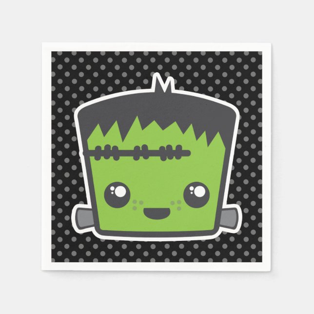 Guardanapo De Papel Kawaii Frankenstein Napkins (Frente)