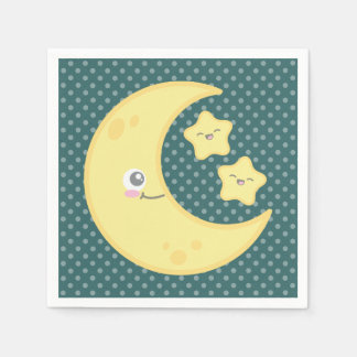 Guardanapo De Papel Kawaii Moon e Stars Napkins