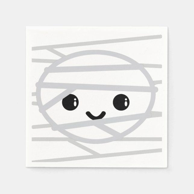 Guardanapo De Papel Kawaii Mummy Napkins (Frente)