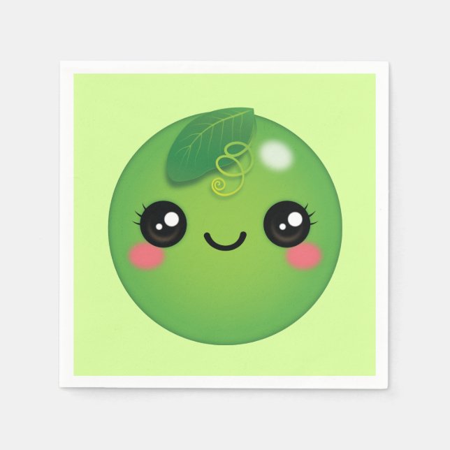 Guardanapo De Papel Kawaii Pea Napkins (Frente)