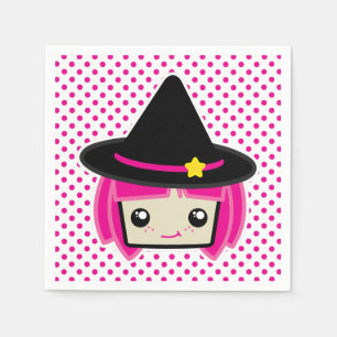 Guardanapo De Papel Kawaii Pink Haired Witkins Napkins