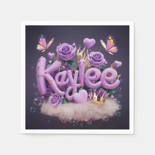 Guardanapo De Papel Kaylee Birthday (Frente)