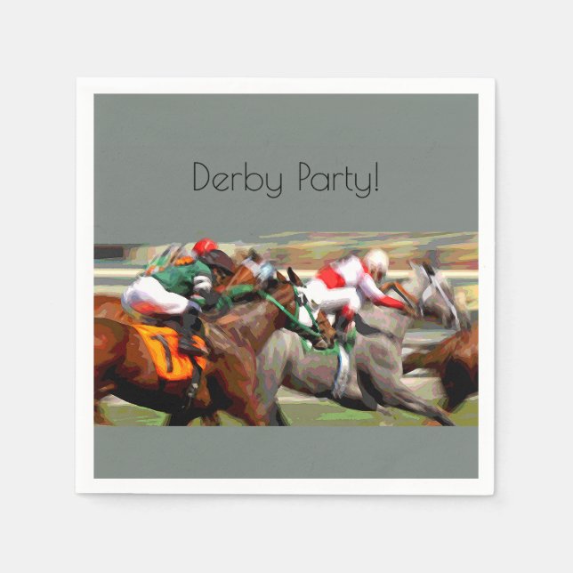 Guardanapo De Papel Kentucky Derby Viwing Party Cocktail Napkins (Frente)