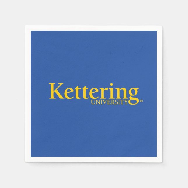 Guardanapo De Papel Kettering University Logo (Frente)