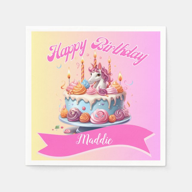 Guardanapo De Papel Kids 5th Birthday Napkins (Frente)