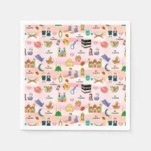 Kids Eid Mubarak Napkins –Colourful Islamic Design