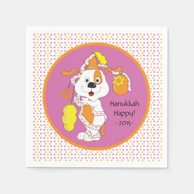 Guardanapo De Papel Kids Hanukkah Cocktail Napkins (Frente)