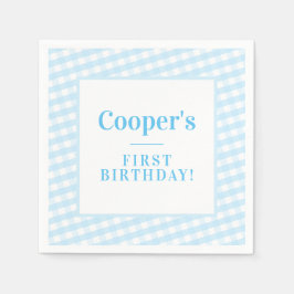 Guardanapo De Papel KIDS PARTY vintage padrão gingham