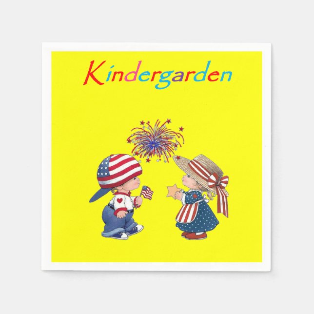 Guardanapo De Papel Kinderjarden Paper Napkins (Frente)