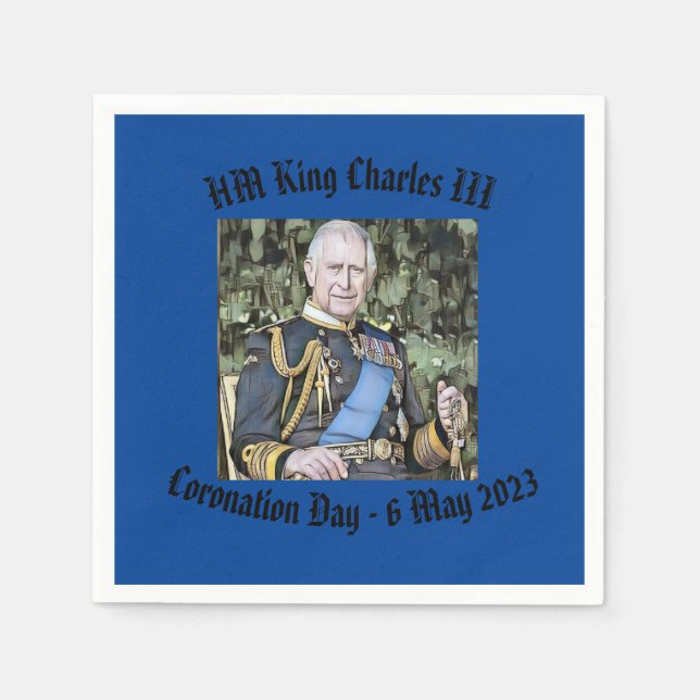 Guardanapo De Papel King Charles III Coronation (Frente)