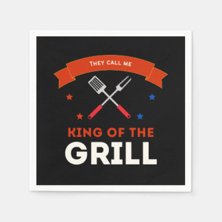 Guardanapo De Papel King of the Grill lustiger Spruch mehrfarbig