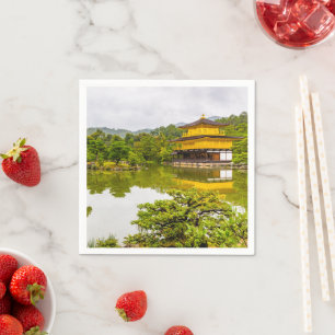 Guardanapo De Papel Kinkaku-ji Ou Pavilhão E Ouro, Quioto