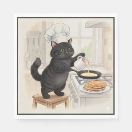 Guardanapo De Papel KItty Kichen Black Cat, Napkins