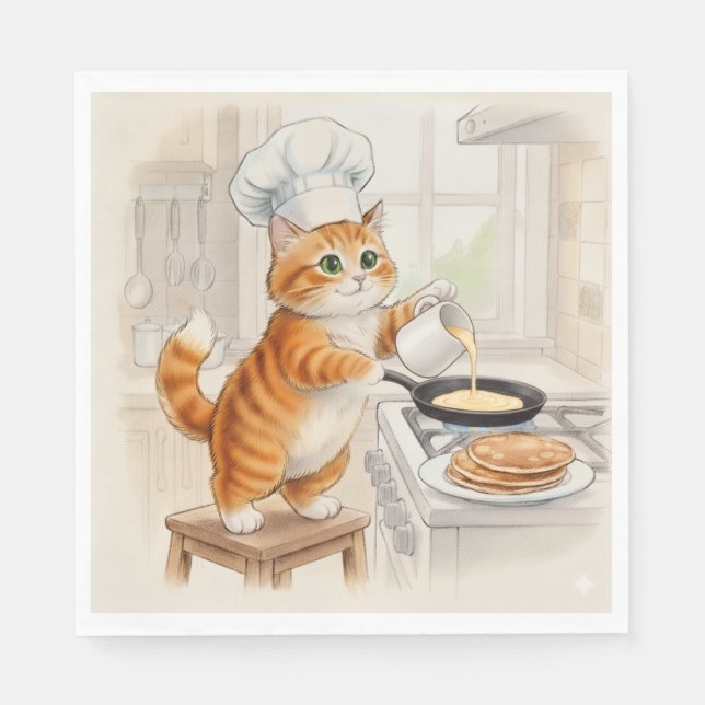 Guardanapo De Papel Kitty Kitchen, Napkins (Frente)