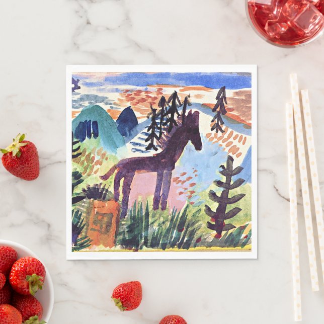 Guardanapo De Papel Klee - O Cavalo, pintura famosa (Insitu)