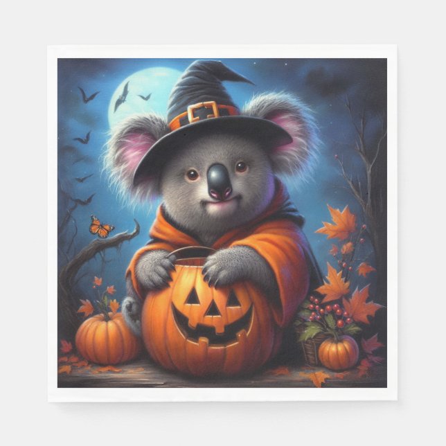 Guardanapo De Papel Koala Halloween Costume (Frente)