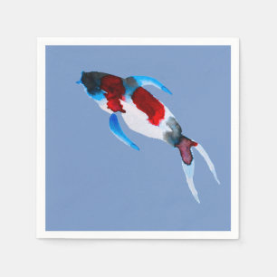 Guardanapo De Papel Koi Fish watercolor belart