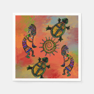 GUARDANAPO DE PAPEL KOKOPELLI SUDOESTE  ARTE    
