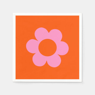 Guardanapo De Papel La Fleur 01 Flor-Cor-de-rosa-laranja-Cor-de-rosa r