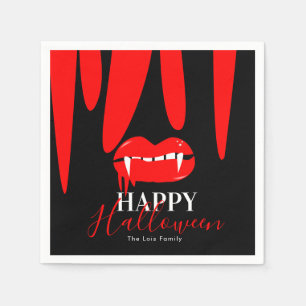 Guardanapo De Papel Lábios de Sangue de Vampiro Aniversário de Hallowe