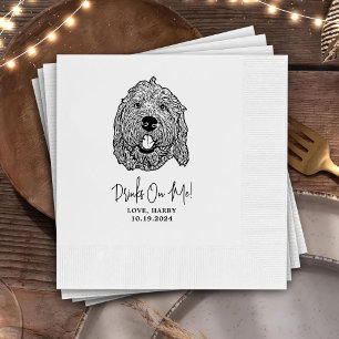 Guardanapo De Papel Labradoodle Dog Personalizado Eu Faço Muito Napkin