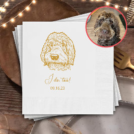 Guardanapo De Papel Labradoodle Dog Personalizado Eu Também