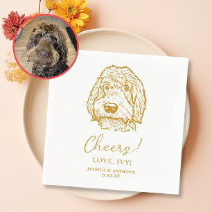 Guardanapo De Papel Labradoodle Dog Personalized Cheers